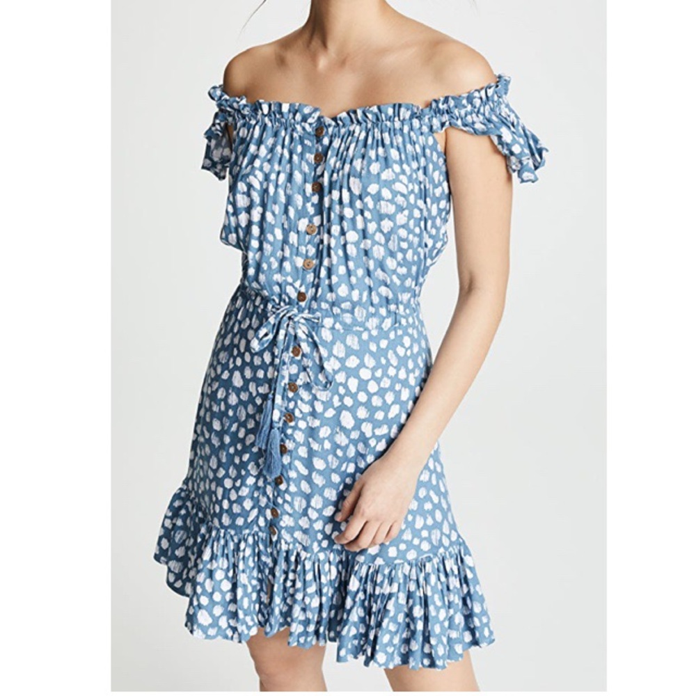 Tiare Hawaii Rose Short Dress “Frost Grey”